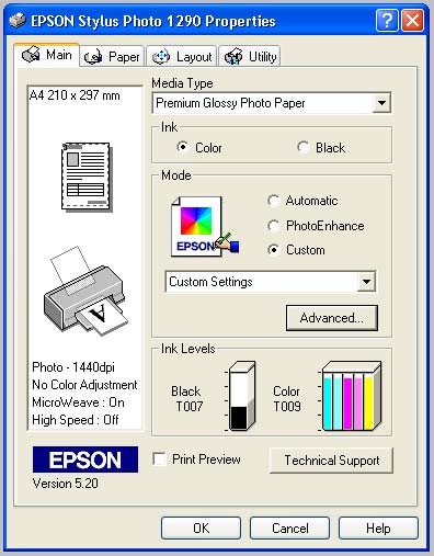 epson stylus photo r1800 driver mac